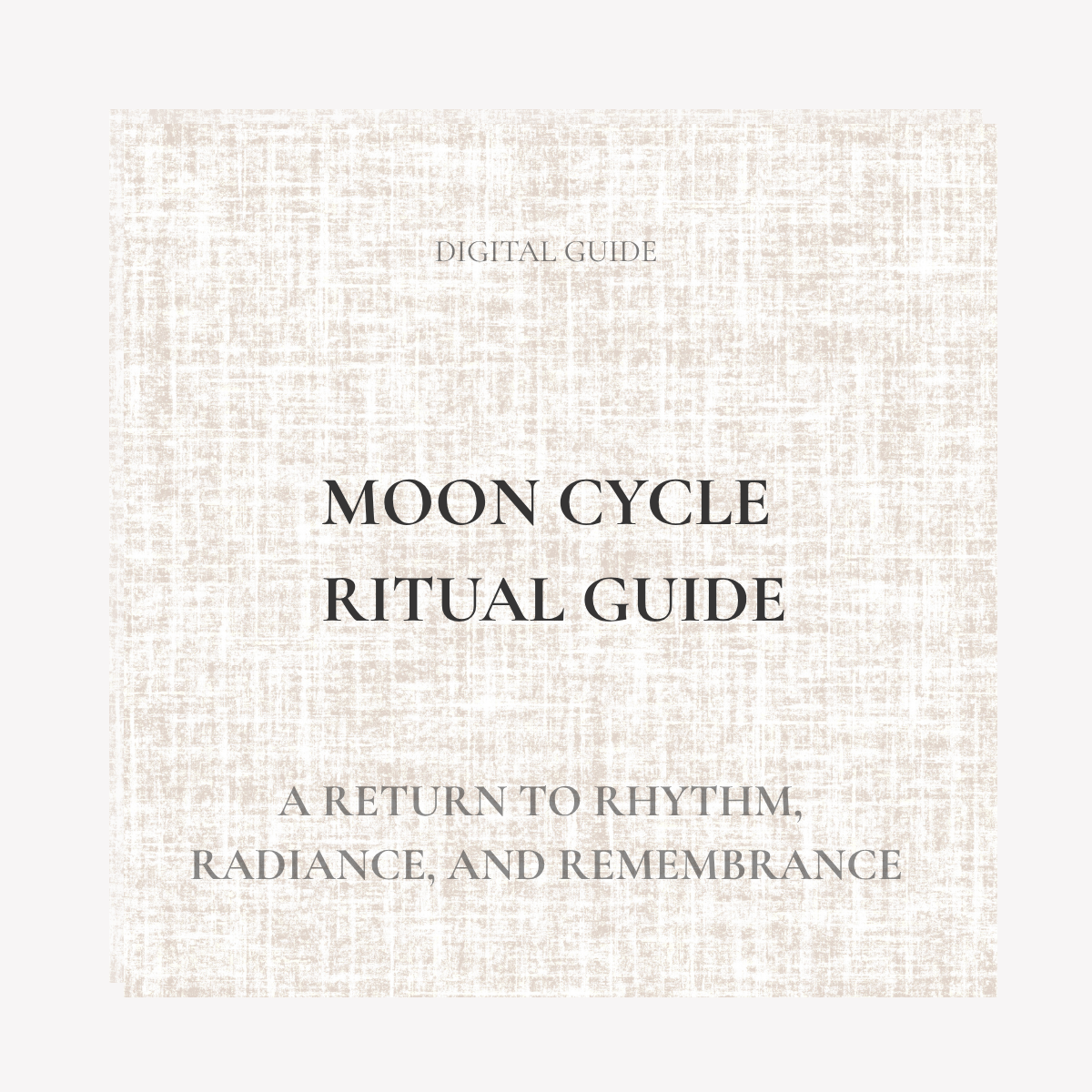 Moon Cycle Ritual Guide